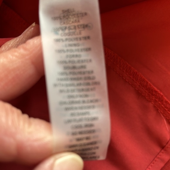 Vince Camuto Womens Orange Tie Lined Blouson Sleeve Dress gathered neck size 6 - Picture 16 of 16